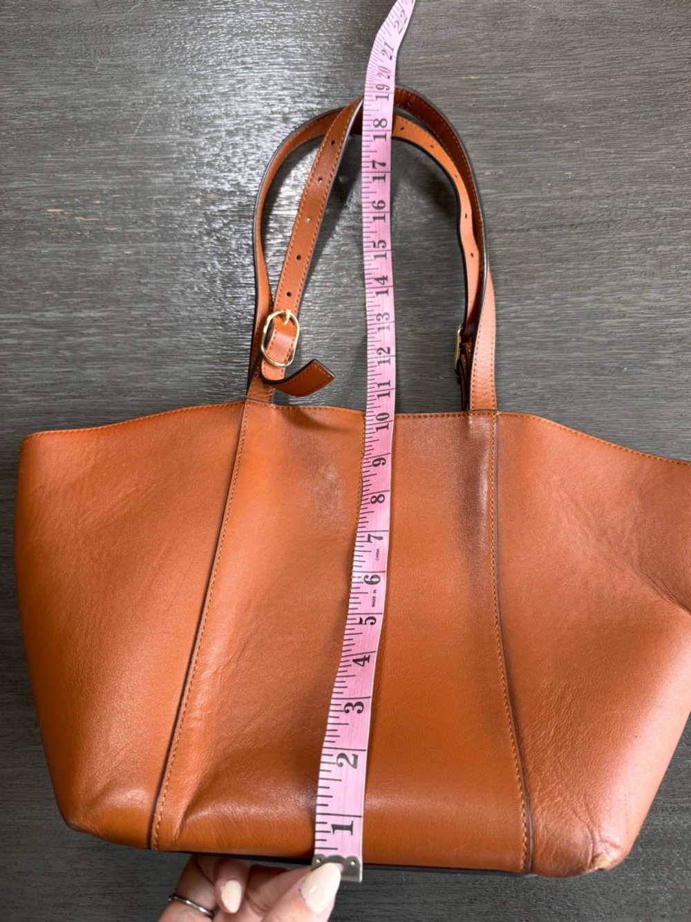 LDT Tatum Tote Bag Purse Brown Leather - Picture 16 of 16